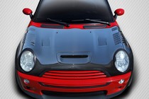 2002-2006 MINI Cooper Carbon Creations DriTech Racer Hood
