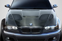 2001-2006 BMW M3 E46 2DR Carbon Creations DriTech GT-R Hood (Carbon Fiber)
