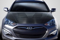 2013-2016 Hyundai Genesis Carbon Creations DriTech TS-1 Hood (Carbon Fiber)