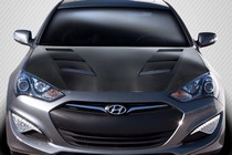 2013-2016 Hyundai Genesis Carbon Creations DriTech AM-S Hood (Carbon Fiber)