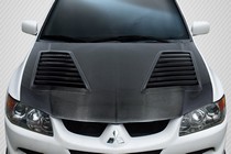 2003-2006 Mitsubishi Lancer Evolution 8 9 Carbon Creations DriTech Track Hood (Carbon Fiber)