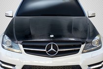 2012-2014 Mercedes C Class Carbon Creations W204 C63 Look Hood (Carbon Fiber)