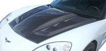 2005-2013 Chevrolet Corvette C6 Carbon Creations DriTech H-Design Hood
