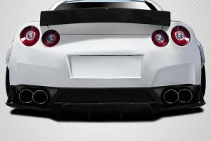 2009-2016 Nissan GT-R R35 Carbon Creations LBW Rear Diffuser / Splitters - 3 Piece