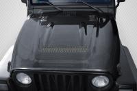 1997-2006 Jeep Wrangler (fits all models without highline fenders) Carbon Creations  Heat Reduction Hood
