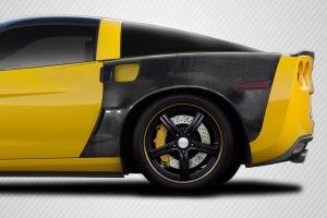 2005-2013 Chevrolet Corvette C6 Carbon Creations ZR1 Look Rear Fenders - 2 Piece