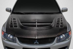 2003-2006 Mitsubishi Lancer Evolution 8 9 Carbon Creations DriTech VT-X Hood - 1 Piece