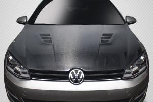 2010-2014 Volkswagen Golf GTI, 2010-2014 Volkswagen Jetta Sportwagen Carbon Creations DriTech Regulator Hood - 1 Piece