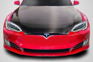 2016.5-2023 Tesla Model S Carbon Creations DriTech OEM Look Hood - 1 Piece