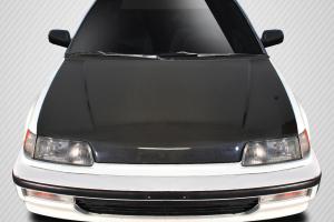 1988-1991 Honda Civic HB, 1988-1991 Honda CR-X Carbon Creations JDM OEM Look Hood - 1 Piece