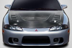 1995-1999 Mitsubishi Eclipse, 1995-1999 Eagle Talon Carbon Creations Evo GT Hood - 1 Piece