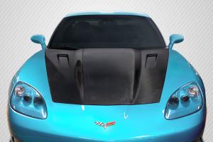 2005-2013 Chevrolet Corvette C6 Carbon Creations RKSV Hood - 1 Piece