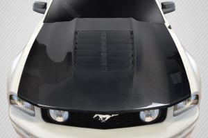 2005-2009 Ford Mustang Carbon Creations GT500 V2 Hood - 1 Piece