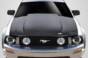 2005-2009 Ford Mustang Carbon Creations 2.5 Inch Cowl Hood - 1 Piece