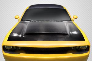 2008-2020 Dodge Challenger Carbon Creations Demon Look Hood - 1 Piece