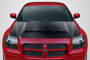 2005-2007 Dodge Magnum Carbon Creations Demon Look Hood - 1 Piece