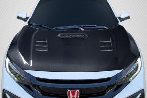 2016-2021 Honda Civic Carbon Creations TS 1 Hood - 1 Piece