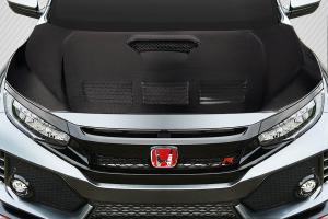 2017-2021 Honda Civic TypeR Carbon Creations EVS Hood - 1 Piece