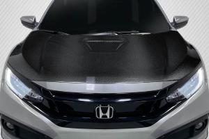 2016-2021 Honda Civic Carbon Creations Type R Look Hood - 1 Piece