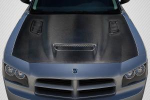 2006-2010 Dodge Charger Carbon Creations Hellcat Redeye Look hood - 1 Piece
