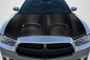 2011-2014 Dodge Charger Carbon Creations Redeye Look Hood - 1 Piece