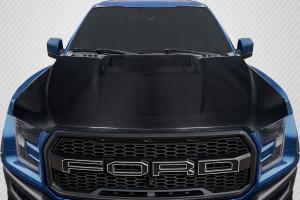 2017-2020 Ford Raptor Carbon Creations OEM Look Hood - 1 Piece