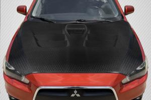 2008-2017 Mitsubishi Lancer / Lancer Evolution 10 Lancer Carbon Creations Geo6ix Dritech GT Concept Hood - 1 Piece