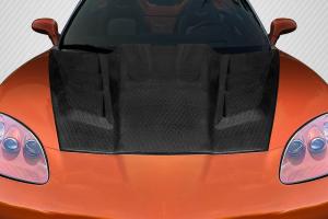 2005-2013 Chevrolet Corvette C6 Carbon Creations Geo6ix Dritech ZR Edition 2 Hood - 1 Piece