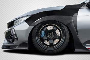 2017-2021 Honda Civic Type R Carbon Creations Skywalker Front Fenders (+25mm) - 2 Pieces
