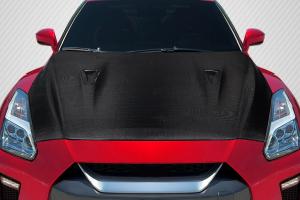 2017-2021 Nissan GT-R R35 Carbon Creations OEM Look Hood - 1 Piece