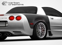 1997-2004 Chevrolet Corvette 2DR, Will not fit Z06 or convertible models Carbon Creations ZR Edition Fenders, Rear (Carbon Fiber)
