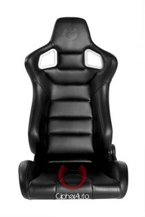 All Cars (Universal), All Jeeps (Universal), All Muscle Cars (Universal), All SUVs (Universal), All Trucks (Universal), All Vans (Universal) Cipher Euro Series Racing Seats - All Black Polyurethane Leather with Carbon Fiber Polyurethane