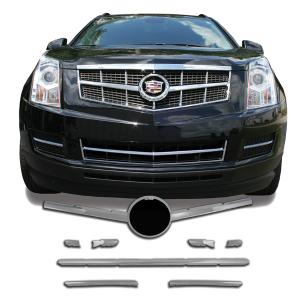 2010-2013 Cadillac SRX Coast to Coast Grille Overlay - Chrome (3 Piece)