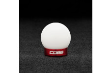 2015-2023 Ford Mustang COBB Tuning - Ford Mustang Shift Knob - White Knob w/ Race Red