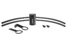 Universal Corsa COR Catch Cans - 1/2in Universal 3 oz Aluminum Oil Catch Can with Mounting Brackets