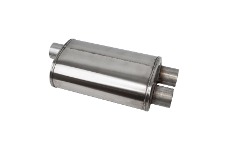 Universal Corsa COR Tuned Muffler - PRO-Series Tuned 304SS Muffler 2.5in Single Inlet / Dual Outlet - 19in OAL
