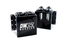 Universal DeatschWerks DW Surge Tanks - 3.5L Modular Surge Tank (Fits 1-2 DW350iL Fuel Pumps - Pumps Not Included)