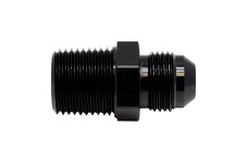 Universal DeatschWerks DW AN to NPT Adapters - 8AN Male Flare to 1/2in Male NPT Adapter - Anodized Matte Black