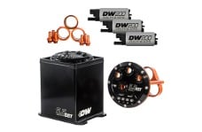 Universal DeatschWerks DW Surge Tanks - 5.5L Modular Surge Tank Includes 3 DW200 Fuel Pumps