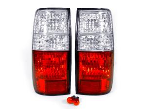 1991-1997 Toyota Land Cruiser & 1995-1997 Lexus Lx450 DEPO Red/Clear Tail Lights
