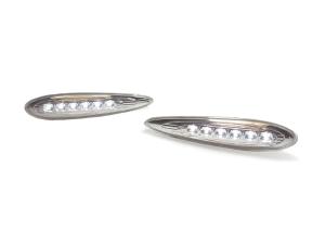 2000-2003 Nissan Maxima DEPO Clear Front White LED Bumper Side Marker Lights