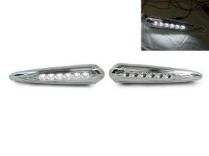 2000-2003 Nissan Maxima DEPO Clear Rear White LED Bumper Side Marker Lights