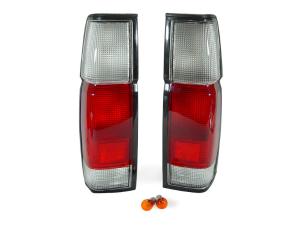1996-1997 Nissan Pick-Up Hardbody Truck DEPO Red/Clear Tail Lights
