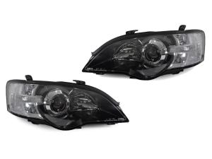 2005-2007 Subaru Legacy DEPO Clear Black Projector Headlights