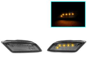 2012-2014 Mercedes W204 DEPO Smoke Amber LED Bumper Side Marker Lights