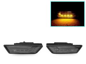 2012-2015 Mercedes W218 Cls Class DEPO Smoke Amber LED Bumper Side Marker Lights