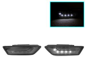 2012-2015 Mercedes W218 Cls Class DEPO Smoke White LED Bumper Side Marker Lights