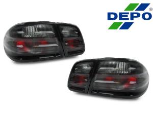 1995-2002 Mercedes W210 E Class 4D DEPO Smoke Tail Lights - 4 Pieces