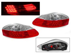 1997-2004 Porsche Boxster DEPO LED Red/Clear Tail Lights