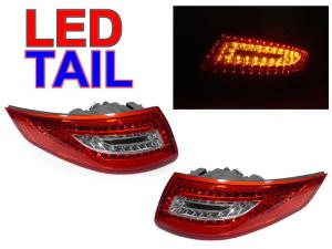 2005-2008 Porsche 911 (997 Chassis) DEPO Red/Clear LED Tail Lights